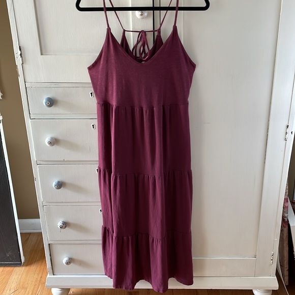 OLD NAVY Dress Tiered Midi M - Picture 6 of 10